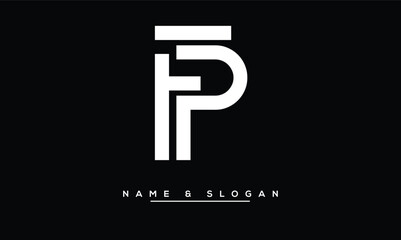 FP,  PF, F,  P  Abstract  Letters Logo Monogram