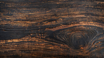Top view of surface Black wood texture background