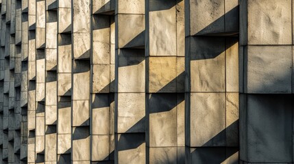 Wall Architecture details pattern geometric abstract background - Powered by Adobe