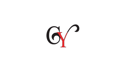 GY, YG , G , Y, Abstract Letters Logo Monogram