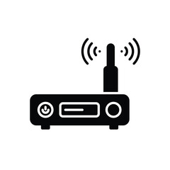 Router icon vector stock illustration