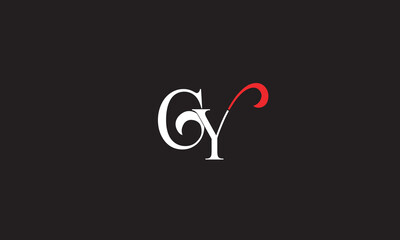 GY, YG , G , Y, Abstract Letters Logo Monogram