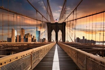 Fototapeta premium Brooklyn Bridge in New York City USA