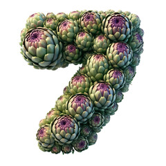 Fototapeta premium Isolated 3D Number on a Clear PNG Canvas Generative AI