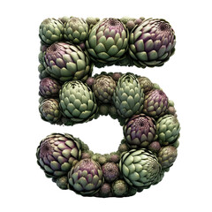 Fototapeta premium Isolated 3D Number on a Clear PNG Canvas Generative AI