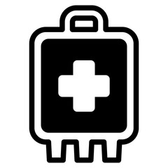 Blood Transfusion Bag Icon