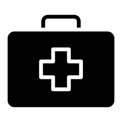 Obraz premium first aid kit medicals care icon