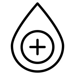 blood rh positie and negative icon