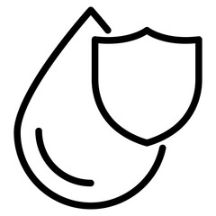 blood with shield icon