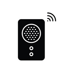 Smart Bell icon vector stock illustration