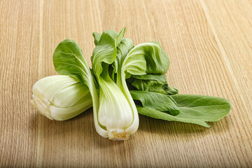 Asian cuisine fresh raw salad Pak Choi