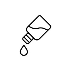 Essential oil icons, minimalist vector illustration ,simple transparent graphic element .Isolated on white background