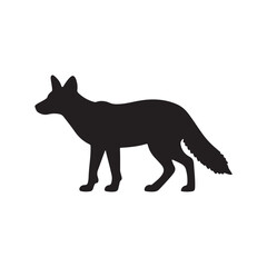 Fototapeta premium fox silhouette