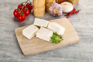 Greek traditional organic feta cheese