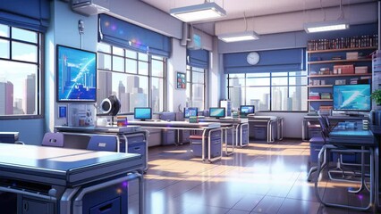 Futuristic Learning: Sapphire Walls and Advanced Tech Classrooms in a Japanese School