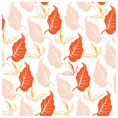 Seamless  Flower pattern Background vector