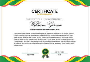 Recognition Certificate template | Award certificate design - obrazy, fototapety, plakaty