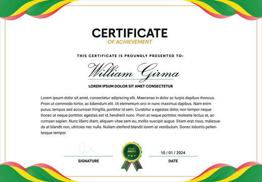 Recognition Certificate template | Award certificate design