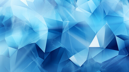 Cobalt Fragments: Ice Crystal Artistry