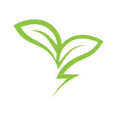 Save energy icon. Energy saving symbol vector