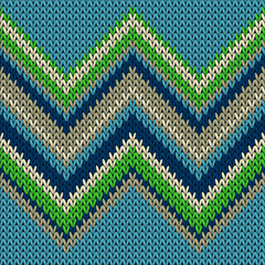 Macro zig zal lines knitted texture geometric - obrazy, fototapety, plakaty