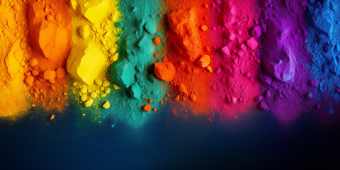 Festival of colors, Holi.background - obrazy, fototapety, plakaty