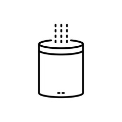 Humidifiers outline icons, minimalist vector illustration ,simple transparent graphic element .Isolated on white background
