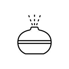 Humidifiers outline icons, minimalist vector illustration ,simple transparent graphic element .Isolated on white background