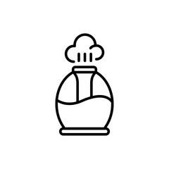 Humidifiers outline icons, minimalist vector illustration ,simple transparent graphic element .Isolated on white background