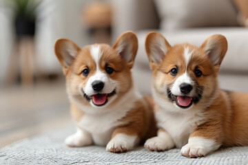 Joyful Puppies Frolicking
