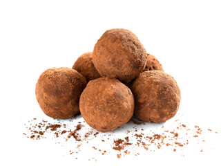 Homemade chocolate truffles