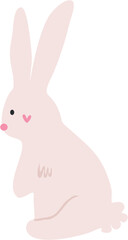 Obraz premium Cute rabbit vector. Bunny character 