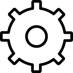 setting icon outline