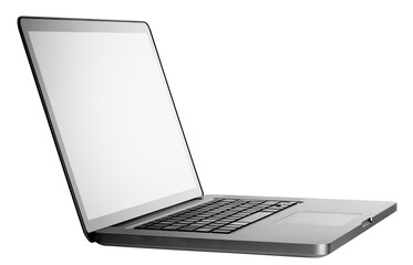 Design laptop in perspective isolated on white