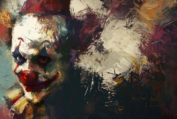 Canvas of Chaos, A Clown's Enigmatic Smile