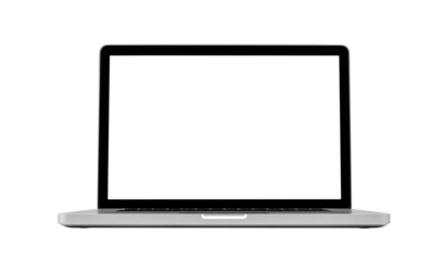 Laptop isolated on white, clipping path included