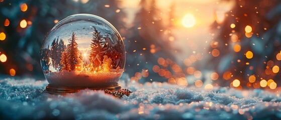 Iconic Snowglobe - Wish Concept - Abstract Defocused Background