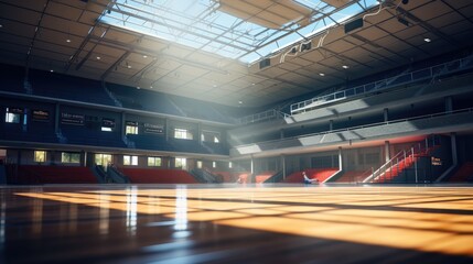 Fototapeta na wymiar modern and stylish basketball court