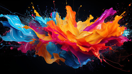 Vivid Eruption of Color and Creativity