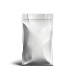 Blank Snack Pouch Bag Packaging Isolated On White