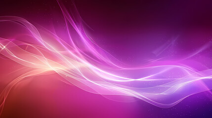 Fototapeta na wymiar Abstract Purple and Pink Light Waves on a Dark Background