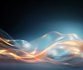 background. Abstract wavy pattern on a dark background with LED glow. copy space
