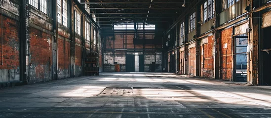 Poster old abandoned warehouse © zaen_studio