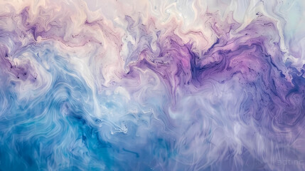 Fototapeta na wymiar Swirling Hues of Blue and Purple Abstract Art Background