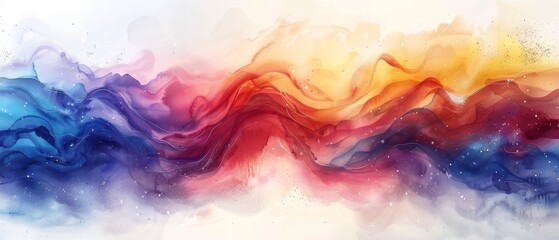 Background with abstract watercolors