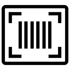 QR code scan, Barcode Scan  icon. Mobile Scan vector icon. Scanning of Codes and Objects. Check Code icon..