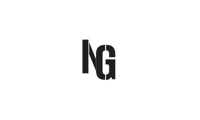NG, GN , G , N , Abstract Letters Logo Monogram