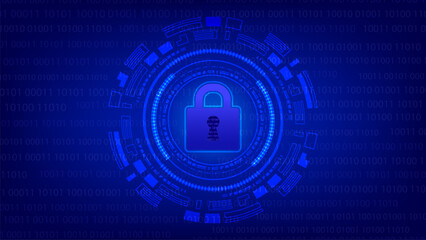 Fototapeta premium Polygon cloud computing, Cloud Technology, Connecting the Digital World with database icon. Content of digital high tech. Intelligent cyberspace on blue background.