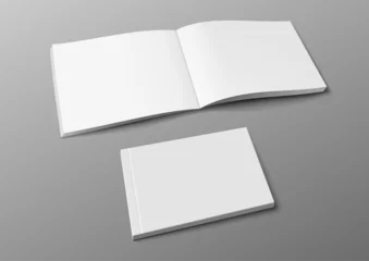 Fototapeten Realistic 3D Cover Brochure, Book Or Catalog Mock Up © prah