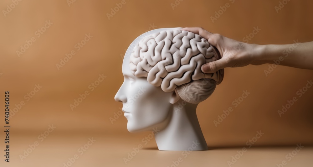 Poster exploring the intricate complexity of the human brain